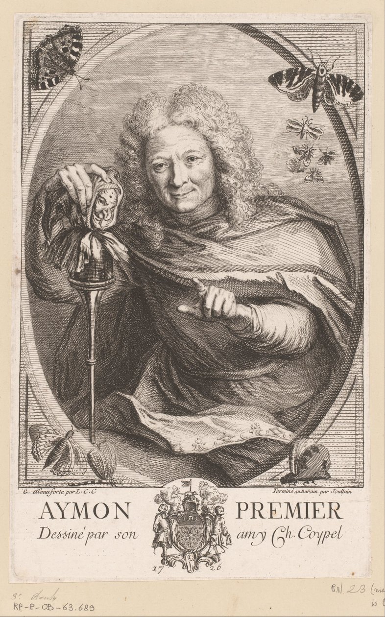 Portrait of Étienne Isidore Théophile Aymon Aymon Premier (title on object) by Anne Claude Philippe Caylus
