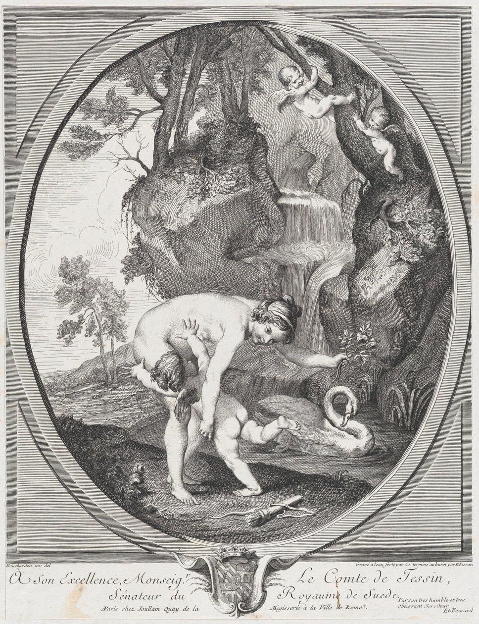 Venus Catching Love or Venus Flogging Love, ca. 1741 by Anne Claude Philippe de Caylus, Etienne Fessard