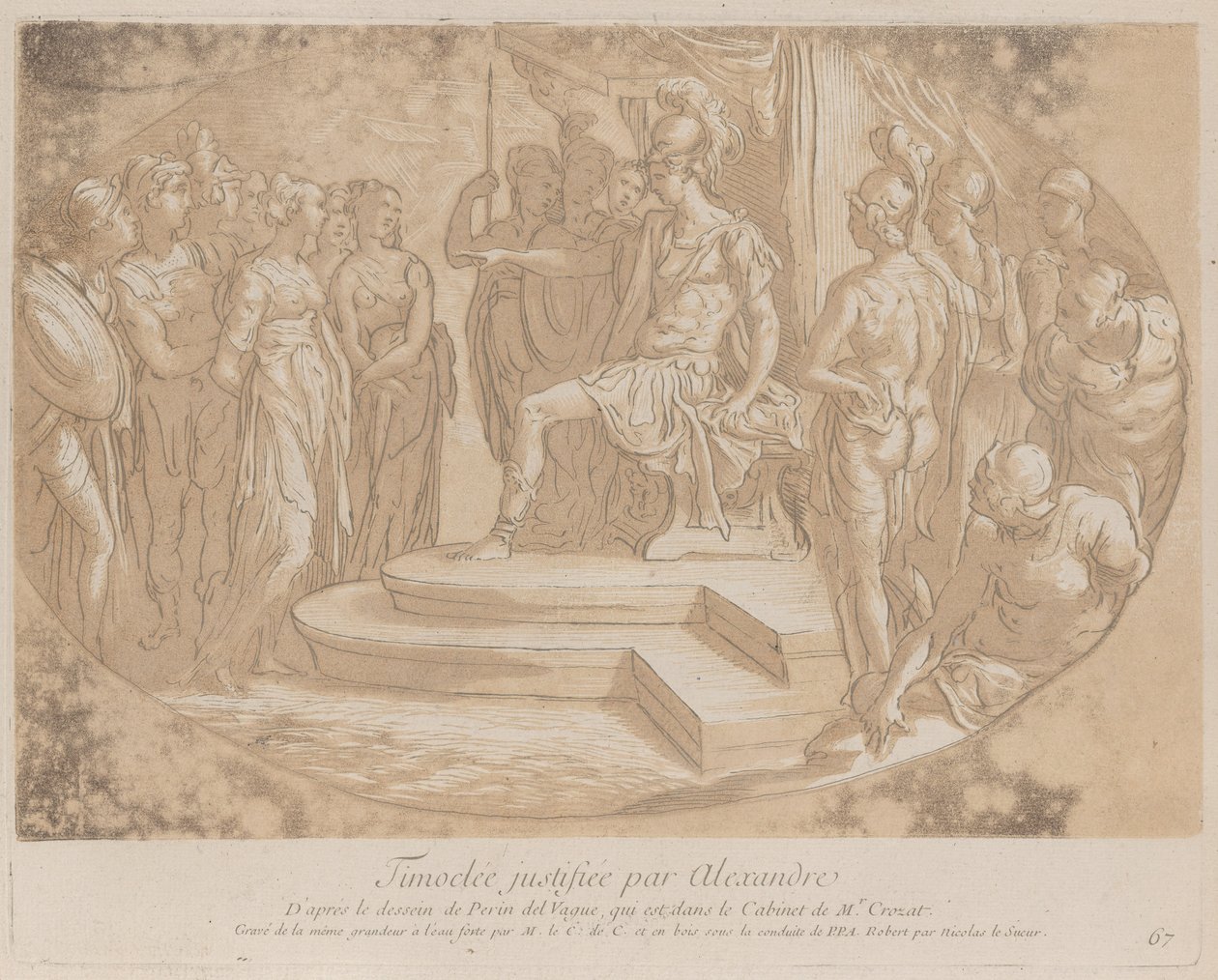 Alexander the Great freeing Timoclea by Anne Claude Philippe de