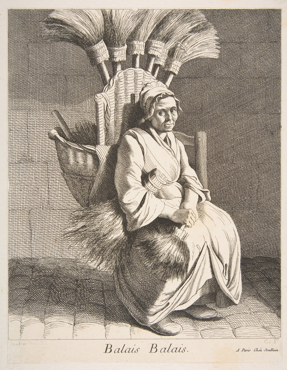 Broom Peddler by Anne Claude Philippe de Caylus