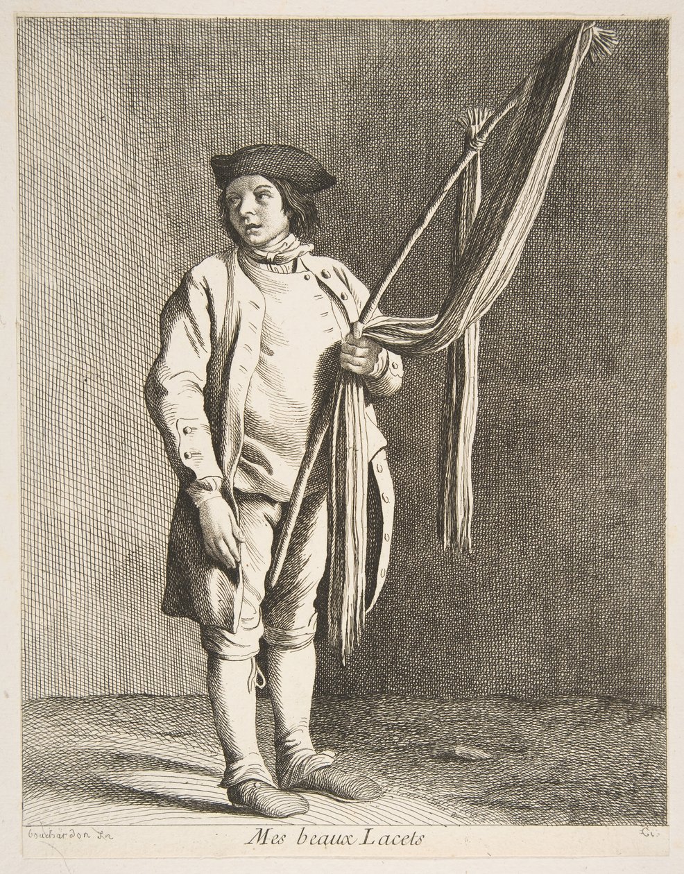 Laces Peddler, 1738 by Anne Claude Philippe de Caylus