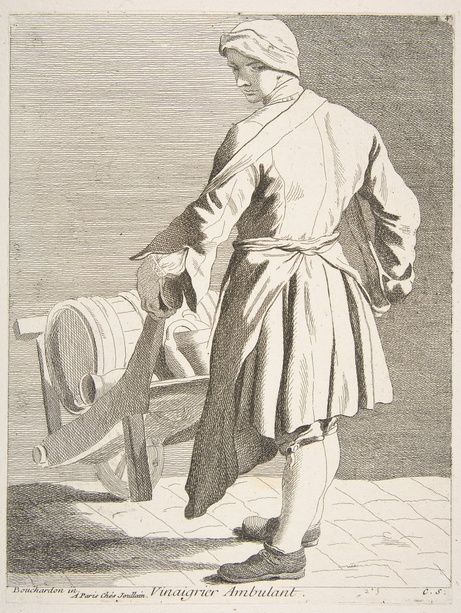Wandering Vinegar Seller, 1738 by Anne Claude Philippe de Caylus