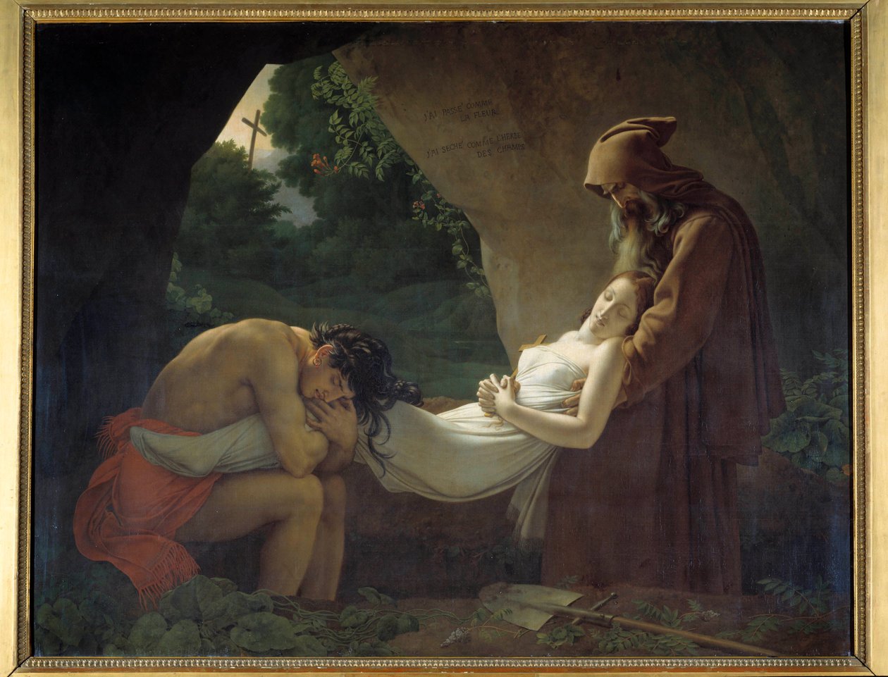 Atala to the Tomb or Funeral of Atala by Anne Louis Girodet de Roucy Trioson