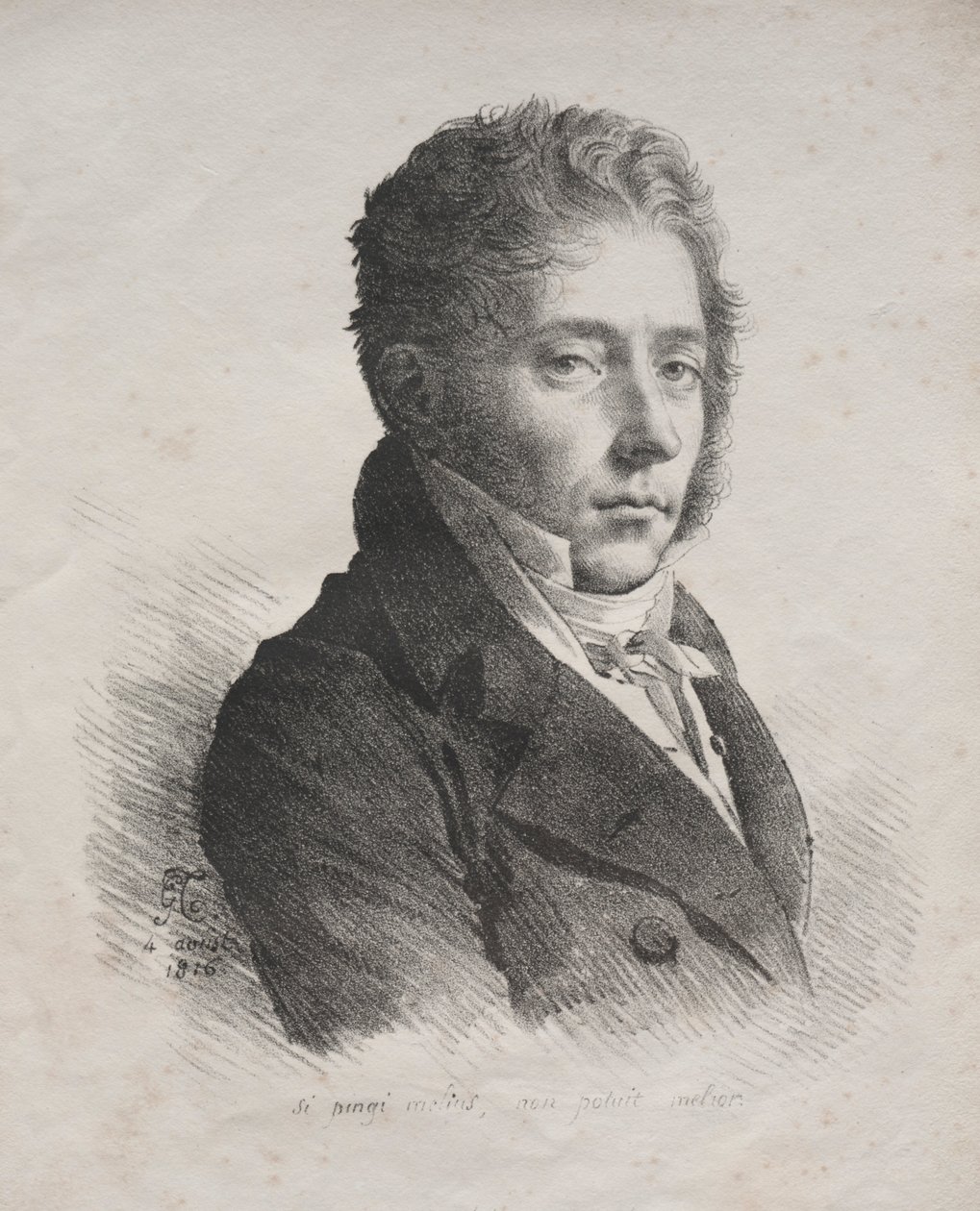 Receuil dessais lithographiques: Portrait of M. Coupin de La Couperie, 1816 by Anne Louis Girodet de Roucy Trioson