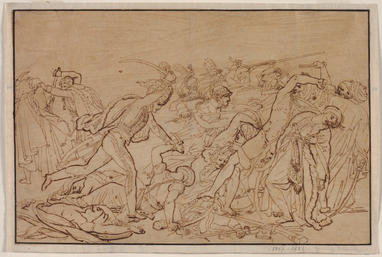 Study for The Revolt of Cairo by Anne Louis Girodet de Roucy Trioson