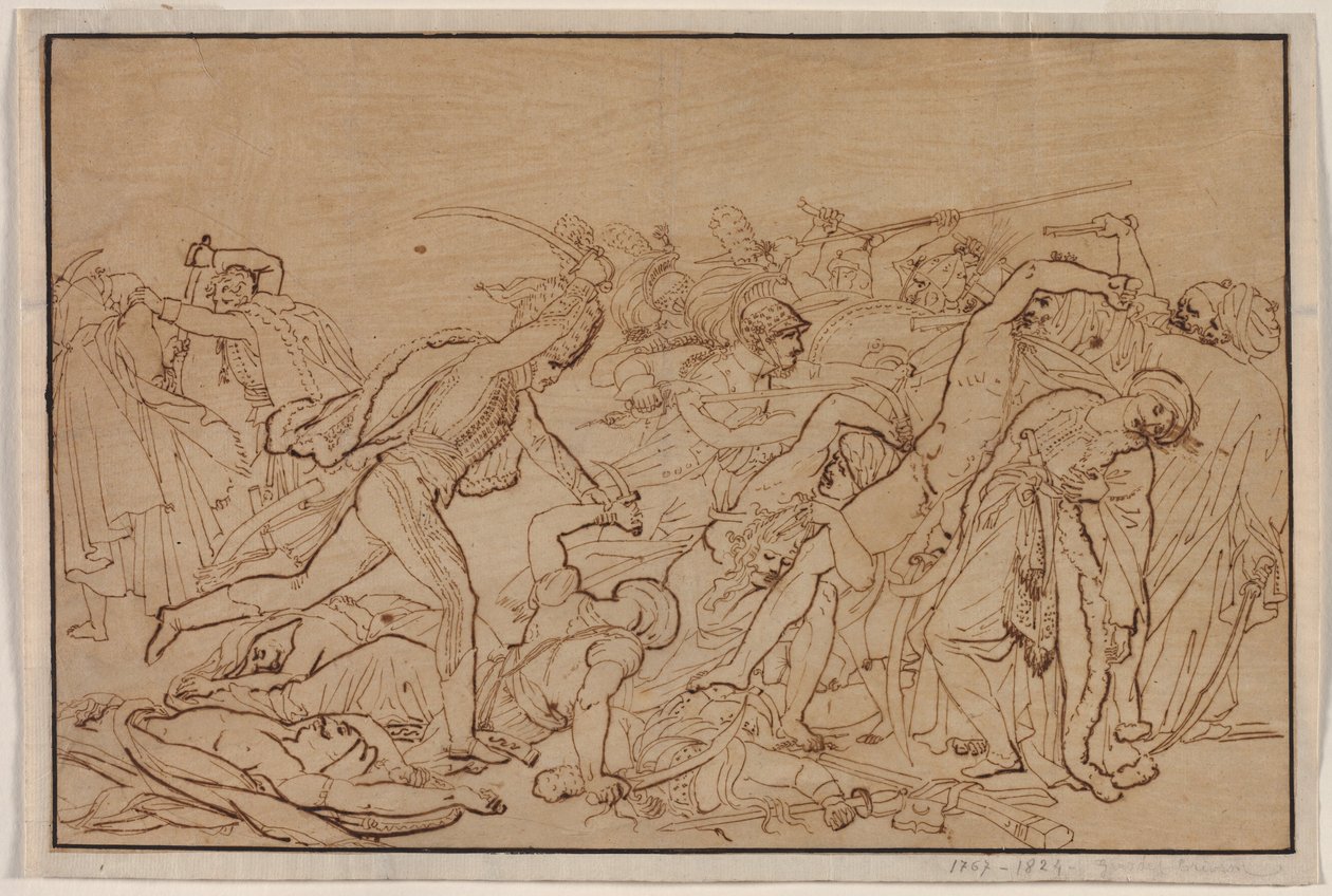 Study for The Revolt of Cairo by Anne Louis Girodet de Roucy Trioson