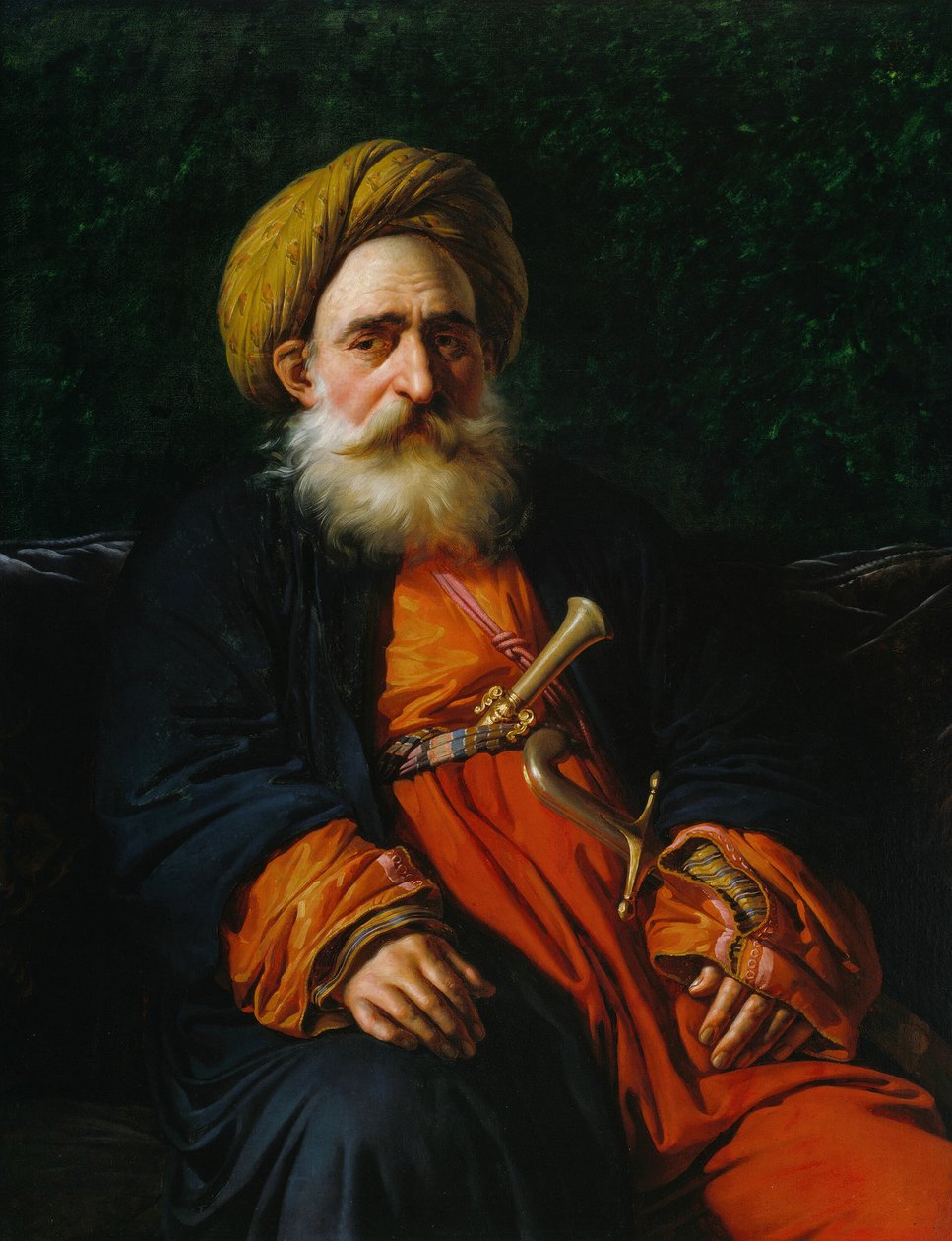Portrait of the Katchef Dahouth, Christian Mameluke by Anne Louis Girodet de Roussy Trioson