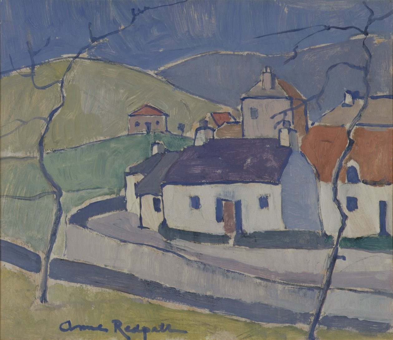 Farm at Ruberslaw by Anne Redpath