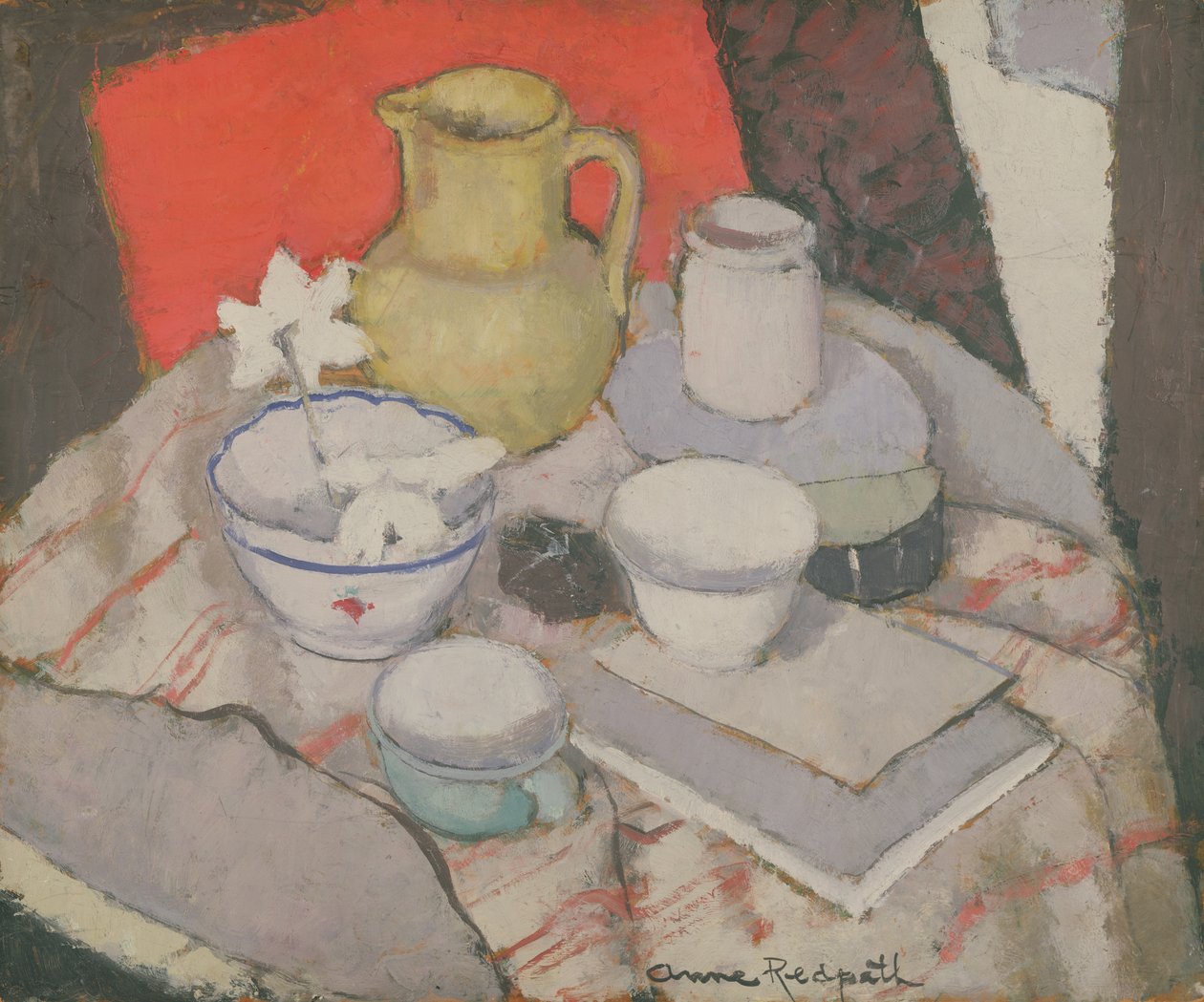 Still Life on Table by Anne Redpath