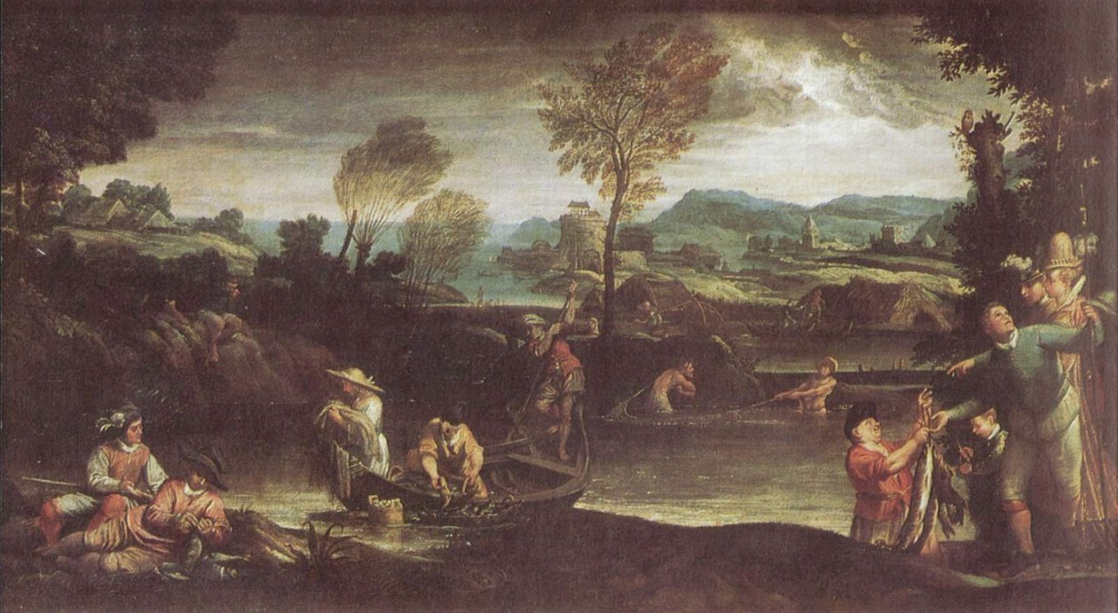 The Fishing by Annibale Carracci
