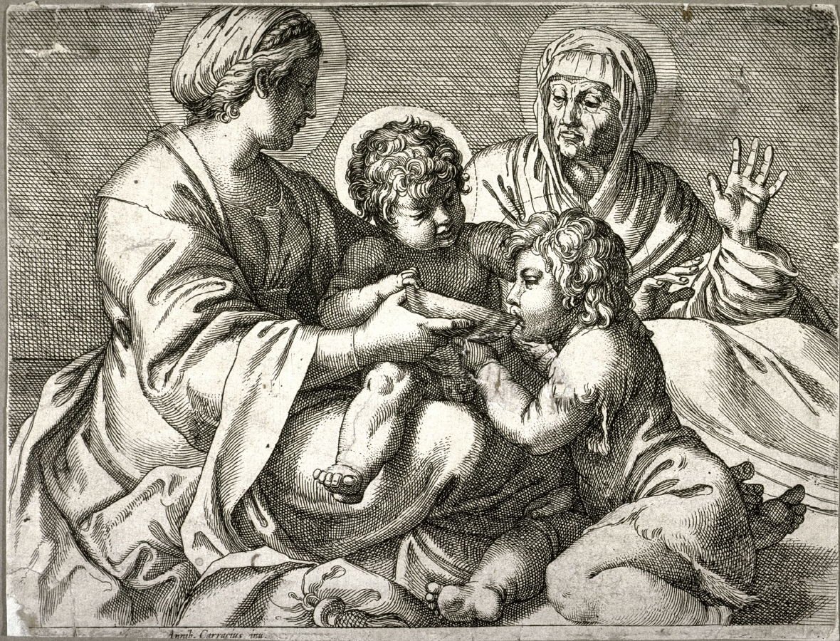 Madonna of the Bowl by Annibale Carracci
