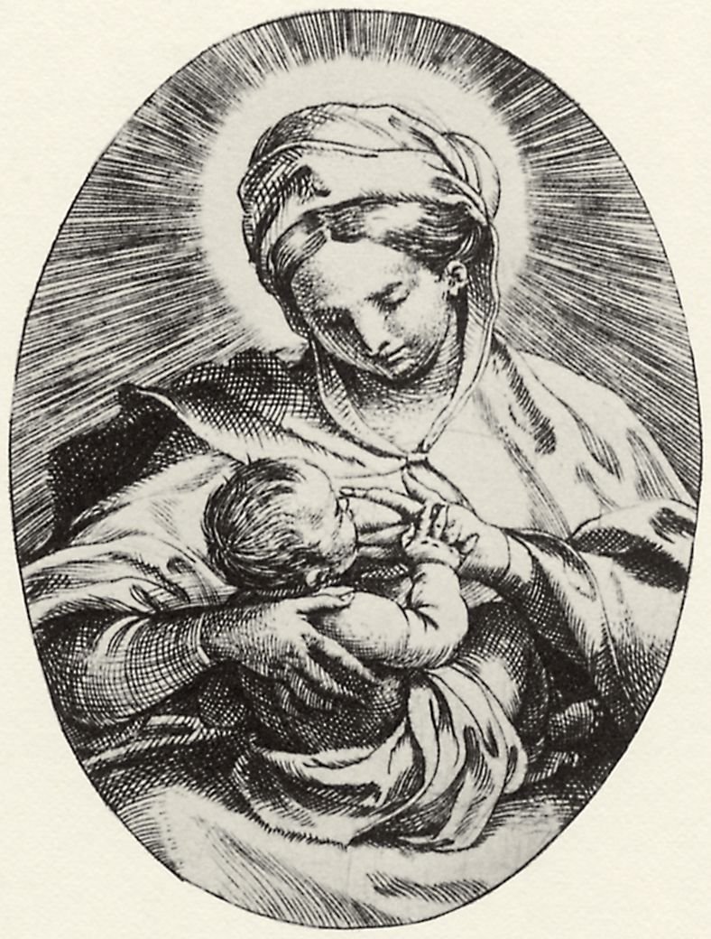 Nursing Madonna by Annibale Carracci