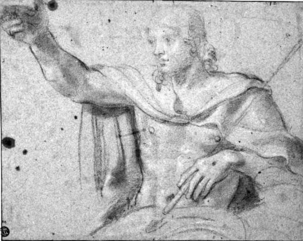 Study for the Frescoes of Cerasi Chapel Vault by Annibale Carracci