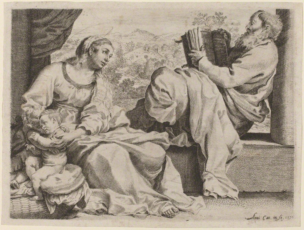 The Holy Family with the Young Saint John the Baptist by Annibale Carracci