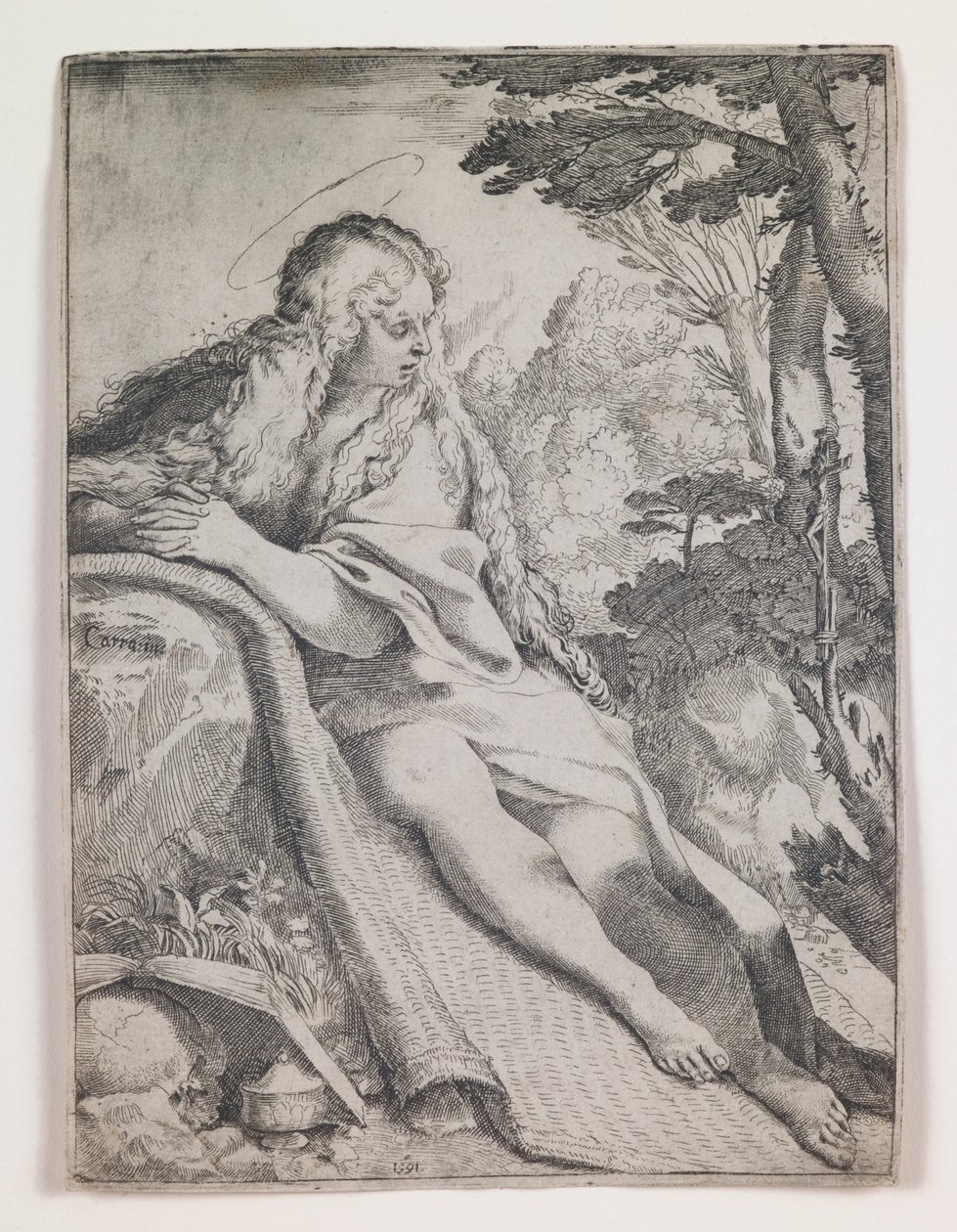 Mary Magdalen in the Wilderness by Annibale Carracci