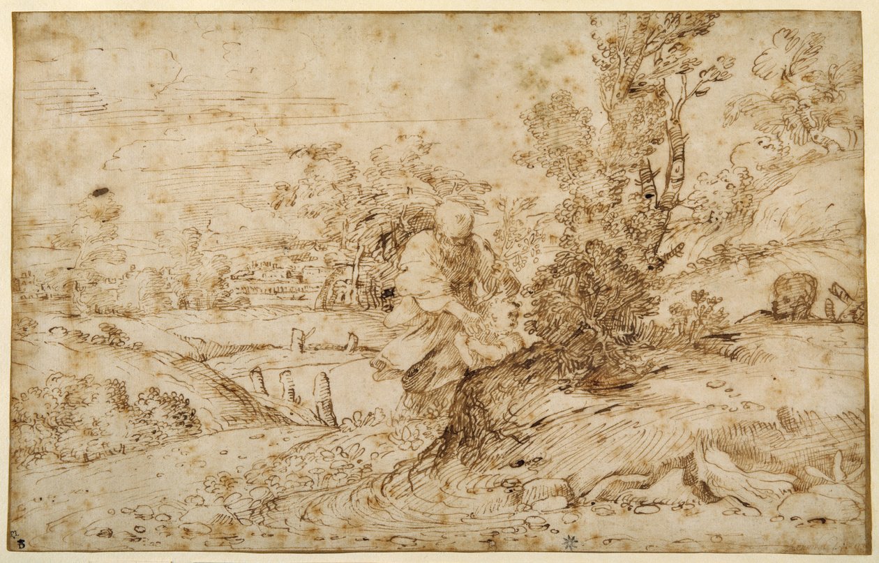 The Return from the Flight by Annibale Carracci
