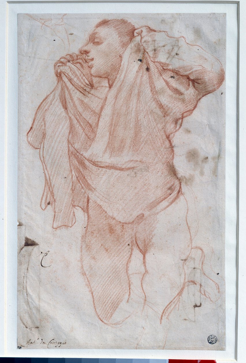 Young Boy Taking Off His Shirt by Annibale Carracci