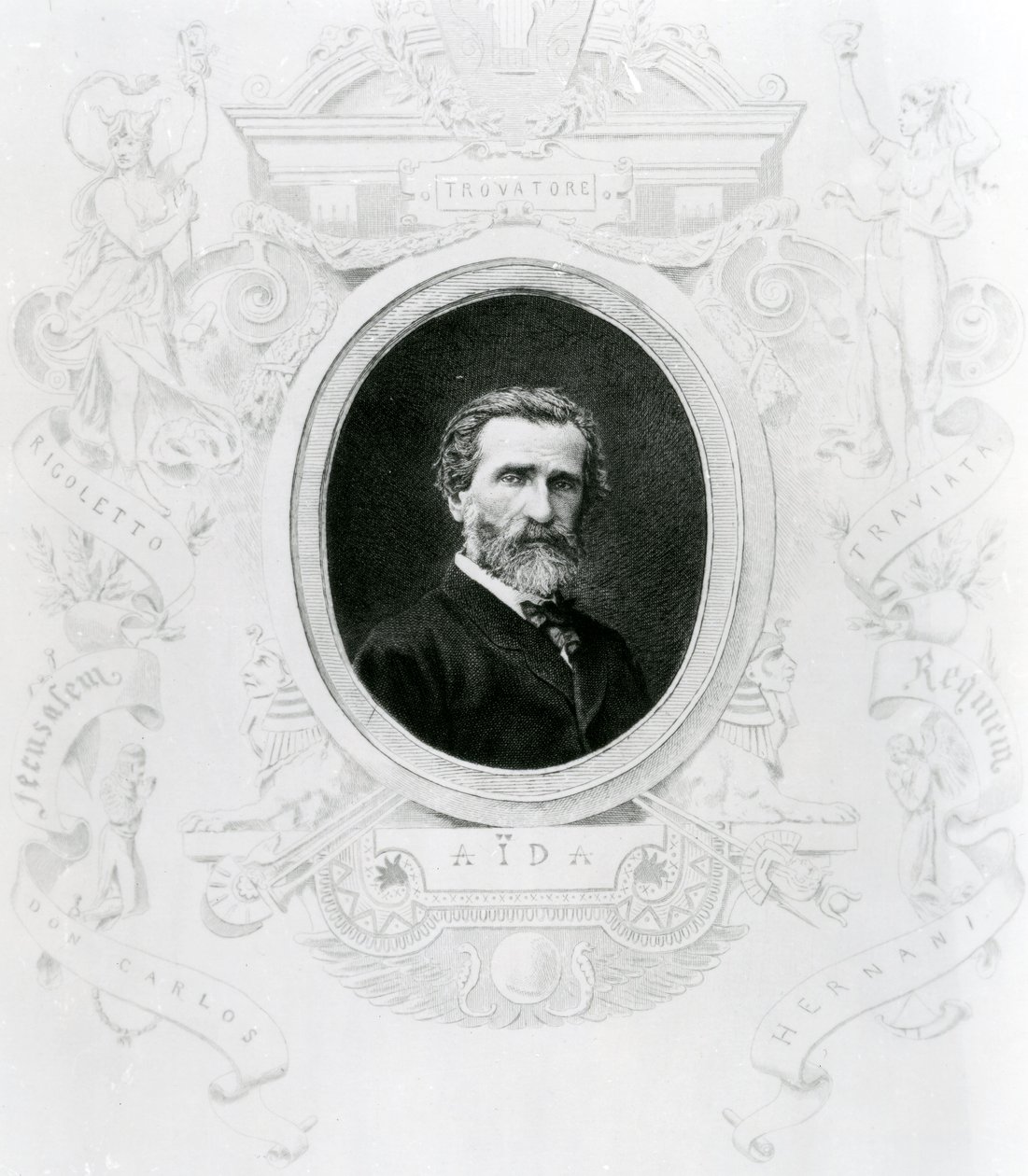 Music Cover Sheet for Aida by Giuseppe Verdi by Unbekannt Unbekannt
