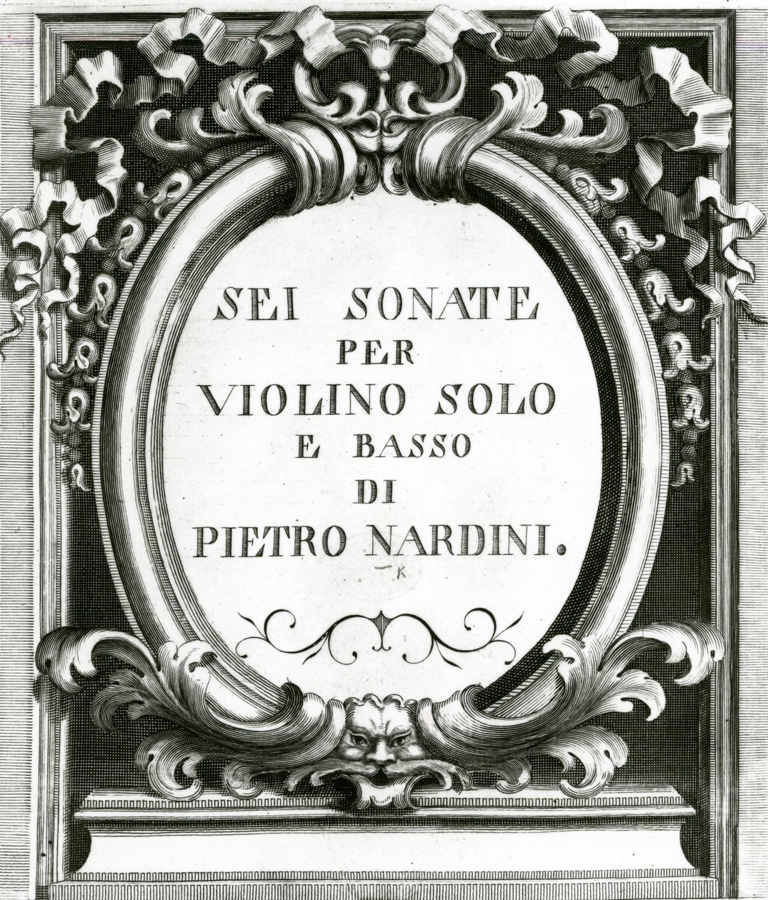 Music Cover Sheet for Violin by Pietro Nardini by Unbekannt Unbekannt