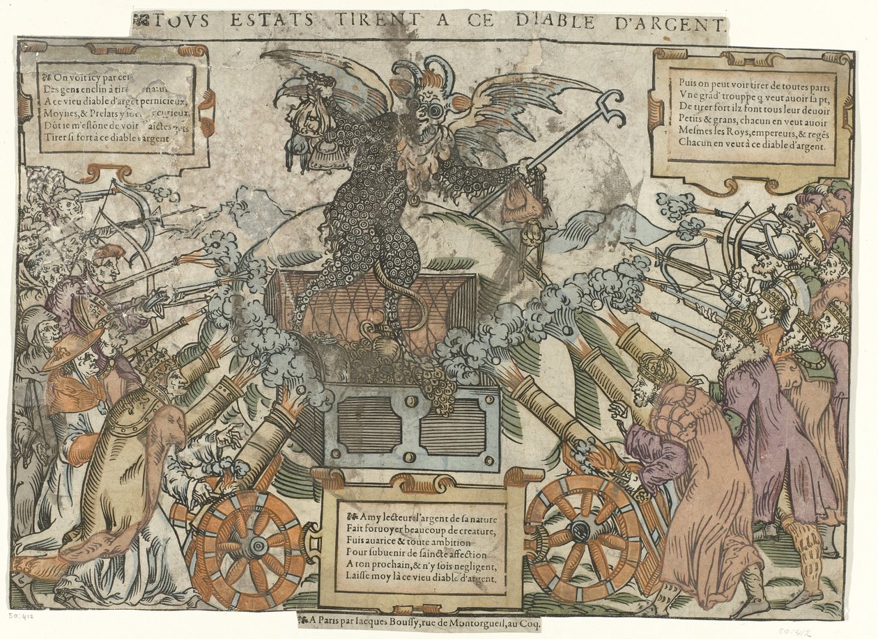Attack on the Money Devil by Anonymous