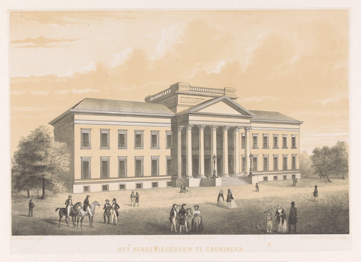 Academy building in Groningen by Anonymous