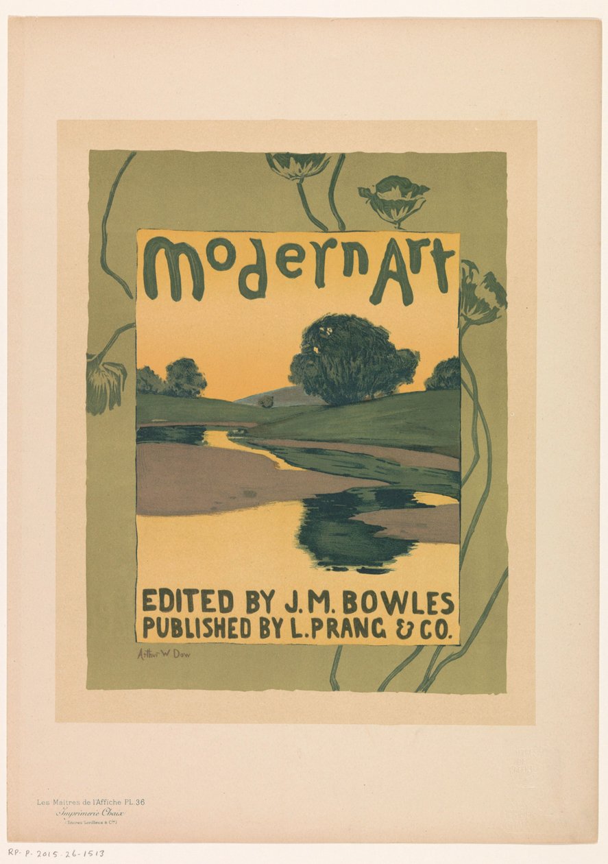 Advertisement for the Magazine Modern Art (series title: Les Maîtres de l