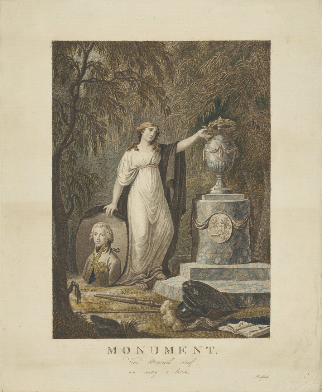 Allegorical Monument for Frederick, Prince of Orange-Nassau, 1799 by Anonymous