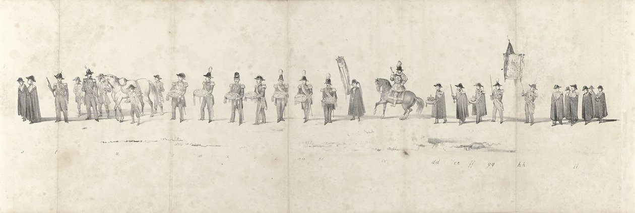 Funeral of the Late King William II in Delft on April 4, 1849 (Sheet 3) by Anonymous