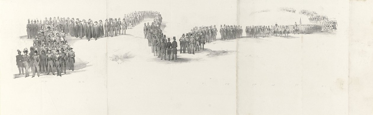 Funeral of the Late King William II in Delft on April 4, 1849 (sheet 5) by Anonymous