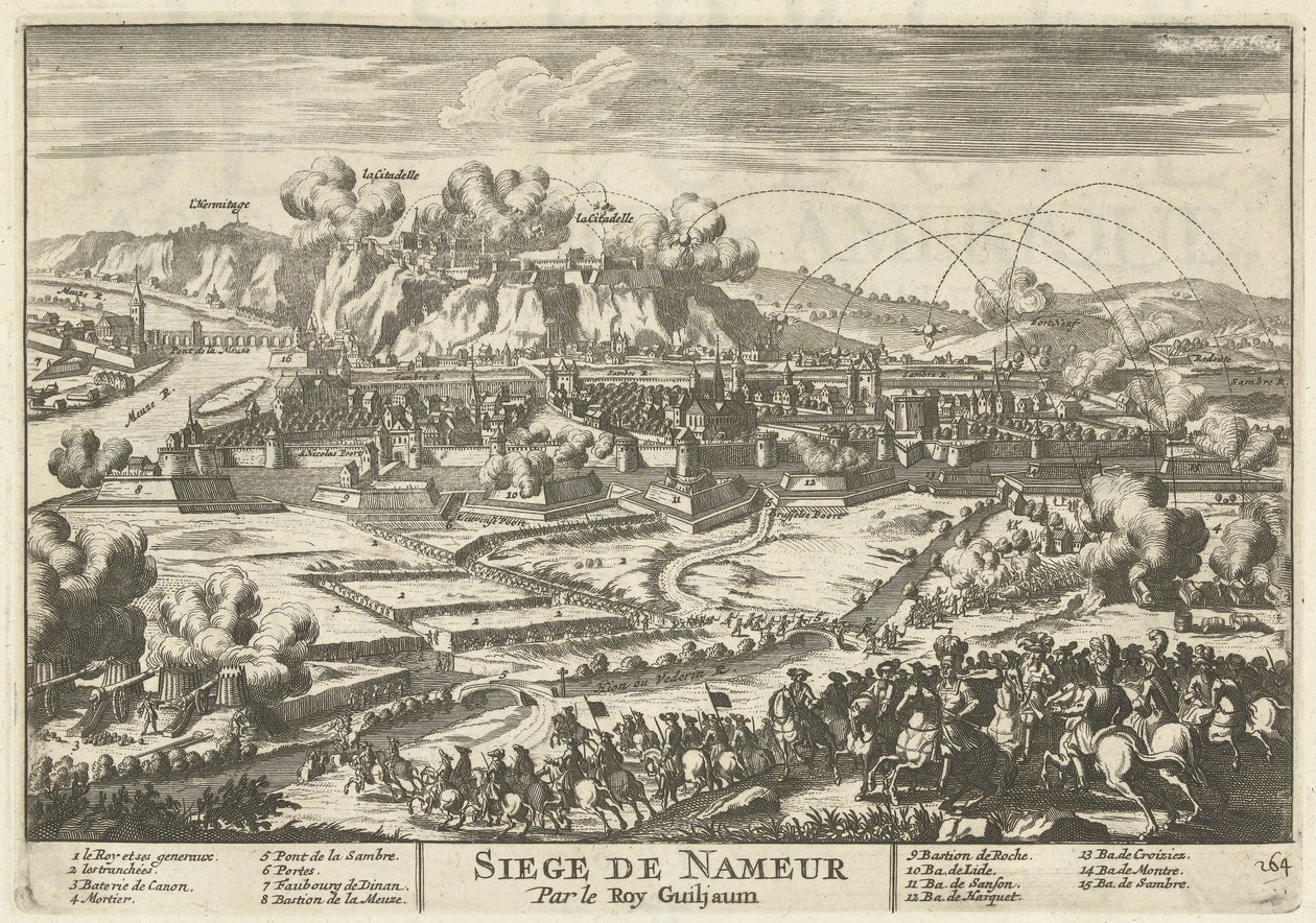 Siege of Namur by King William III, 1695 by Anonymous