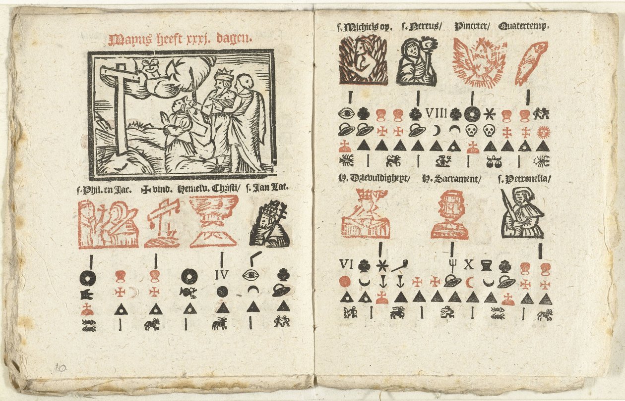 Pages with the Prediction for the Month of May, 1712 by Anonymous