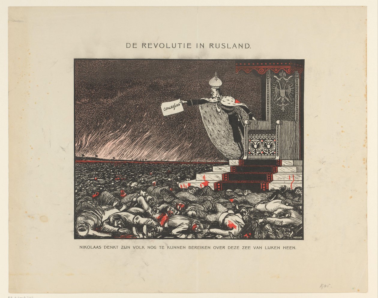 Bloody Suppression by Tsar Nicholas II of the 1905 Revolution (The Revolution in Russia) by Anonymous