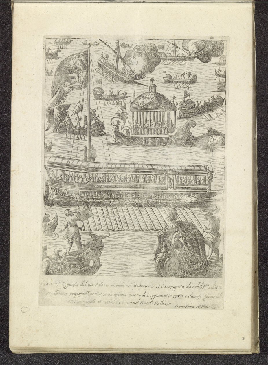 Bucintoro and Other Ships in Venice (Scenes from Venetian Life) by Anonymous