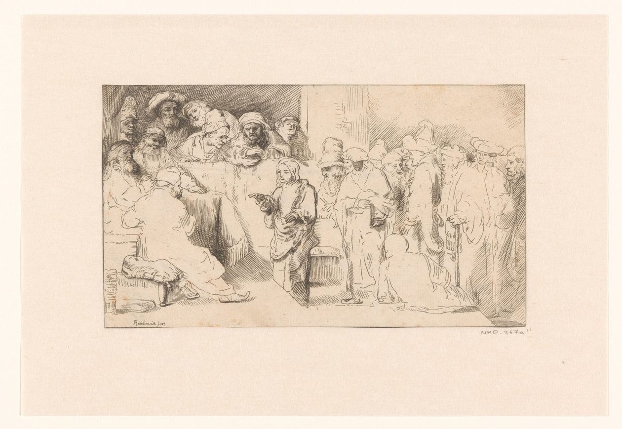 Christ Disputing with the Doctors: A Sketch by Anonymous