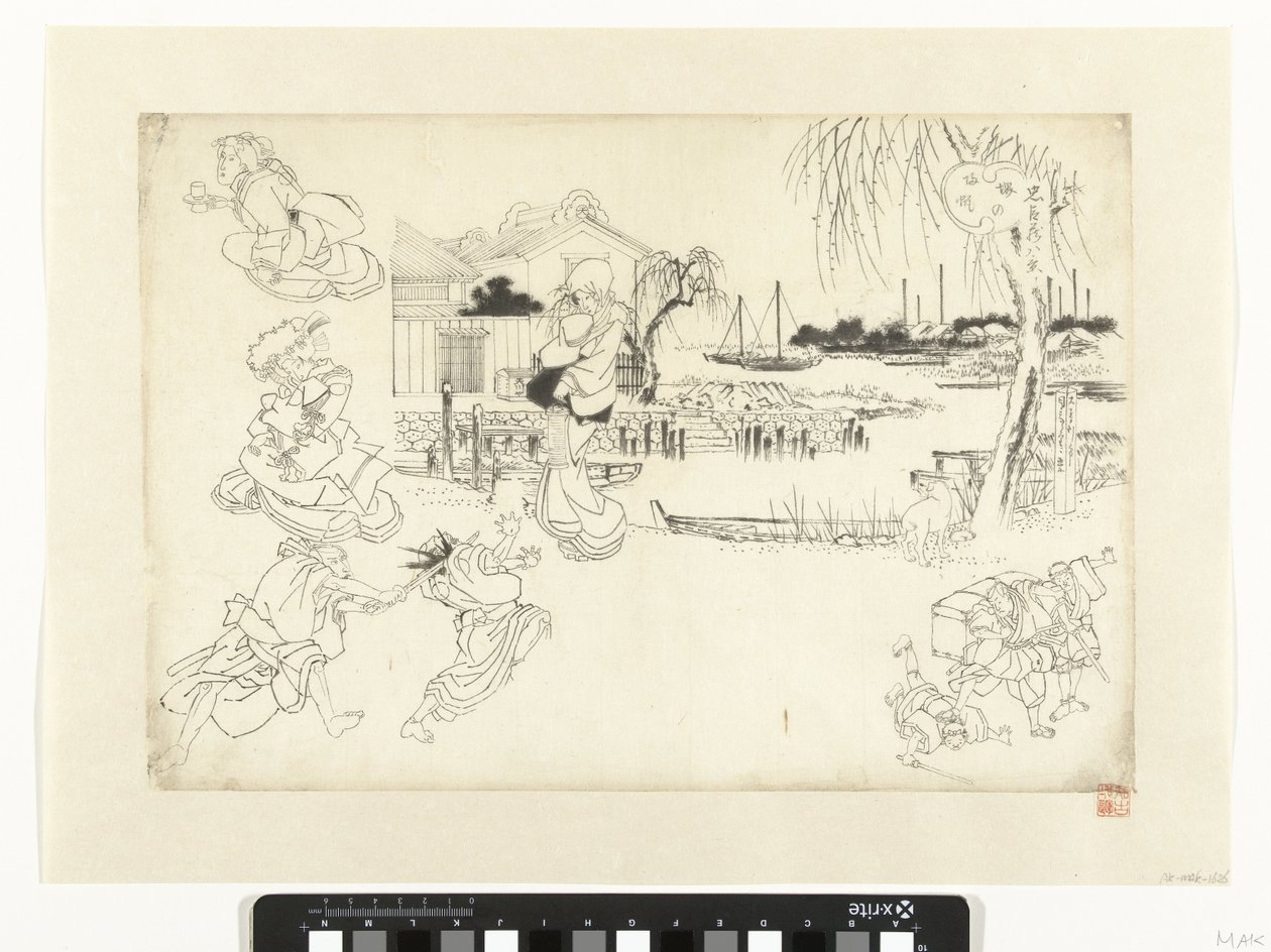 Chushingura Scenes by Anonymous