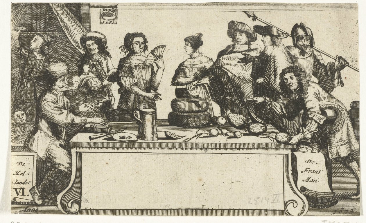 The Frenchman and the Dutchman, 1673 by Anonymous