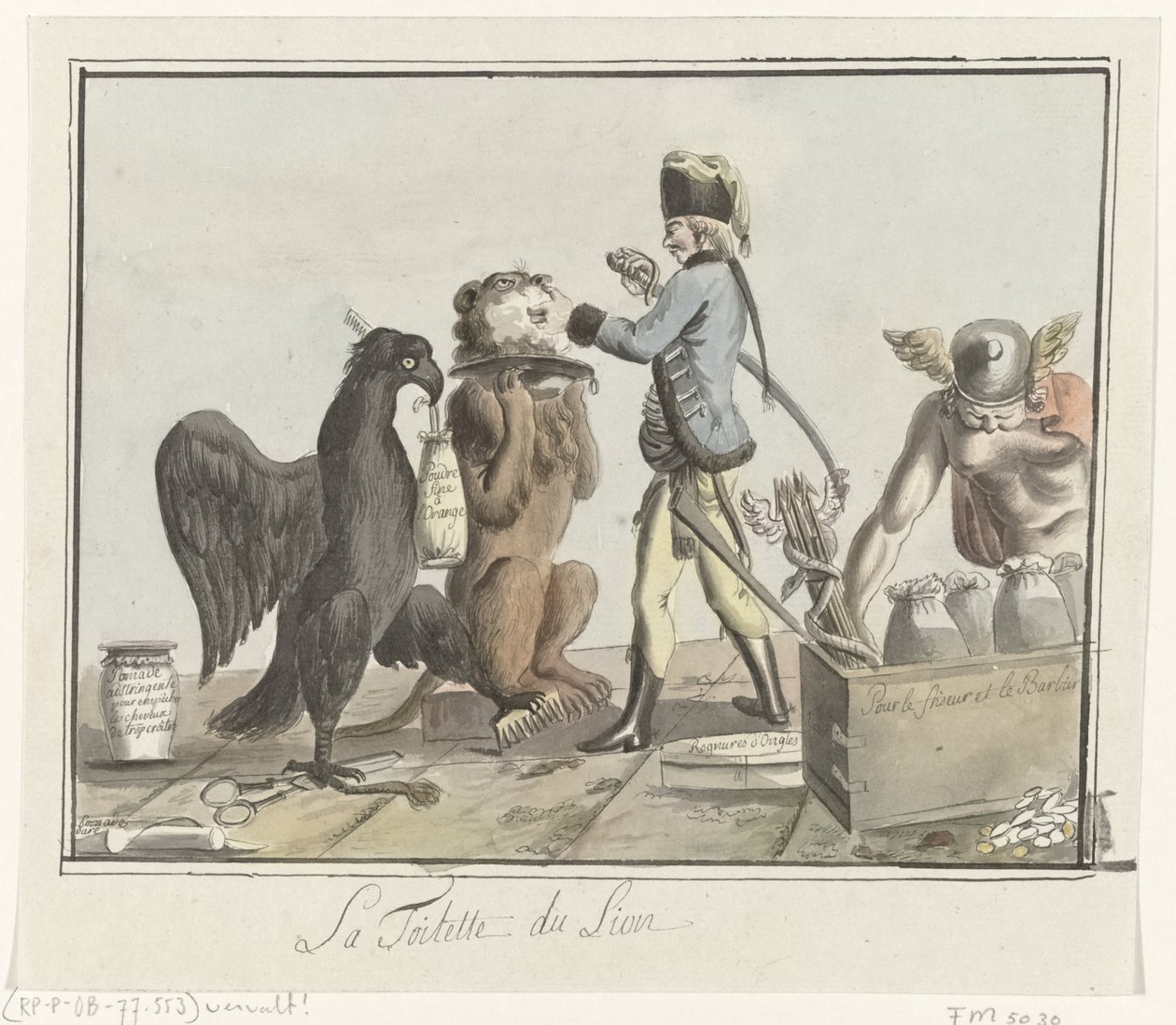 The Dutch Lion is Shorn, 1787 by Anonymous