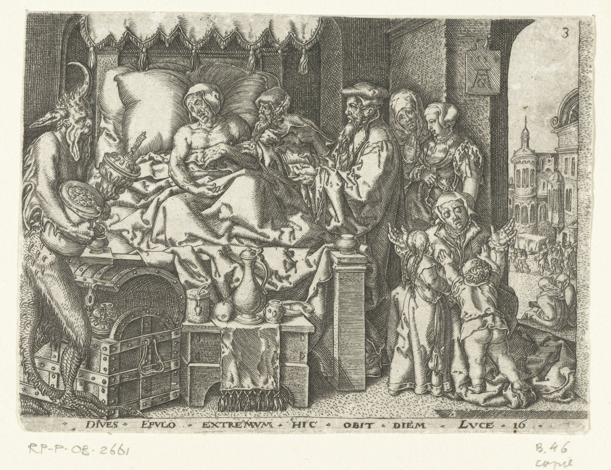 The Rich Man on His Deathbed by Anonymous