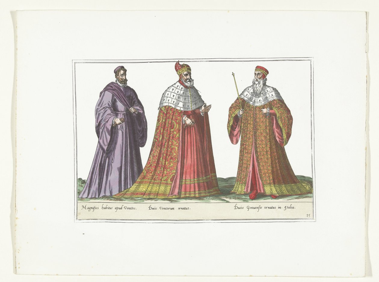 Three Men Dressed in Italian Fashion, ca. 1580 by Anonymous
