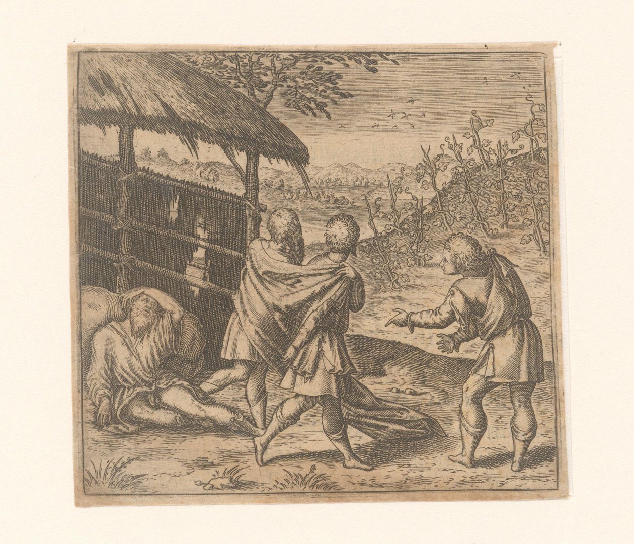 Drunkenness of Noah by Anonymous
