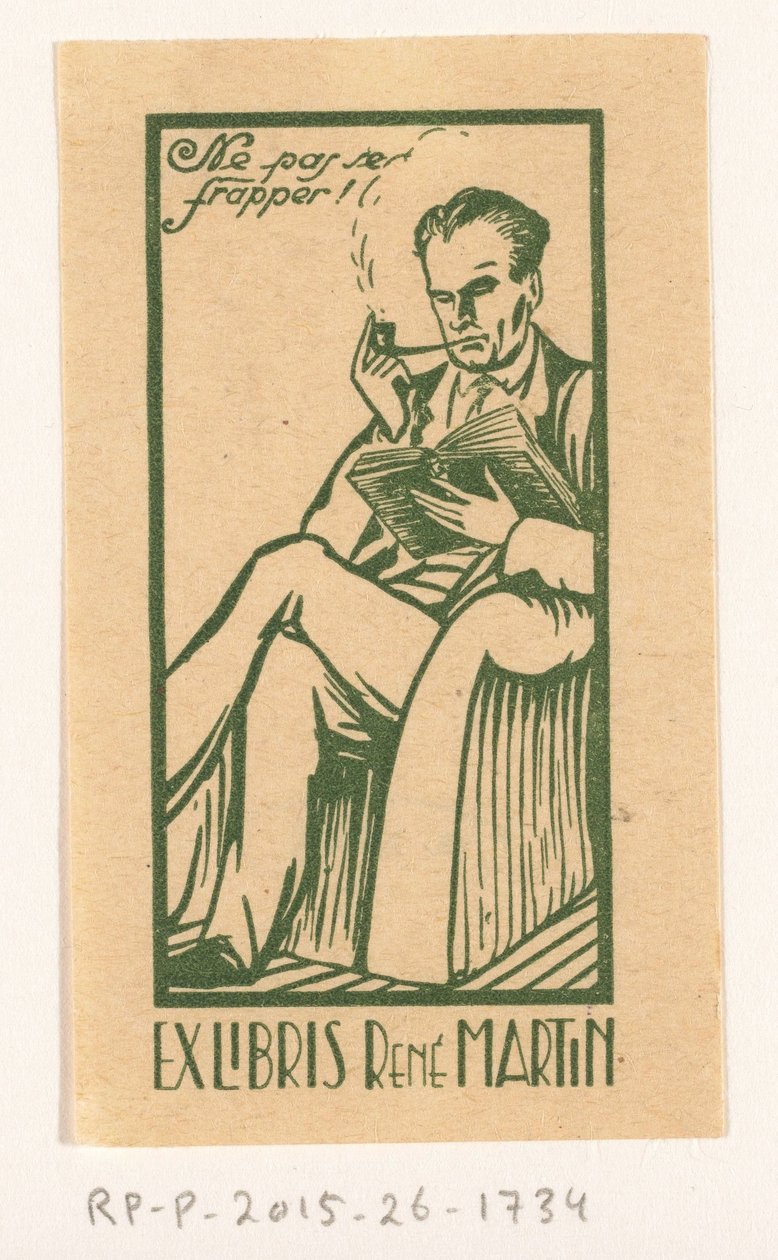 Ex Libris of René Martin by Anonymous