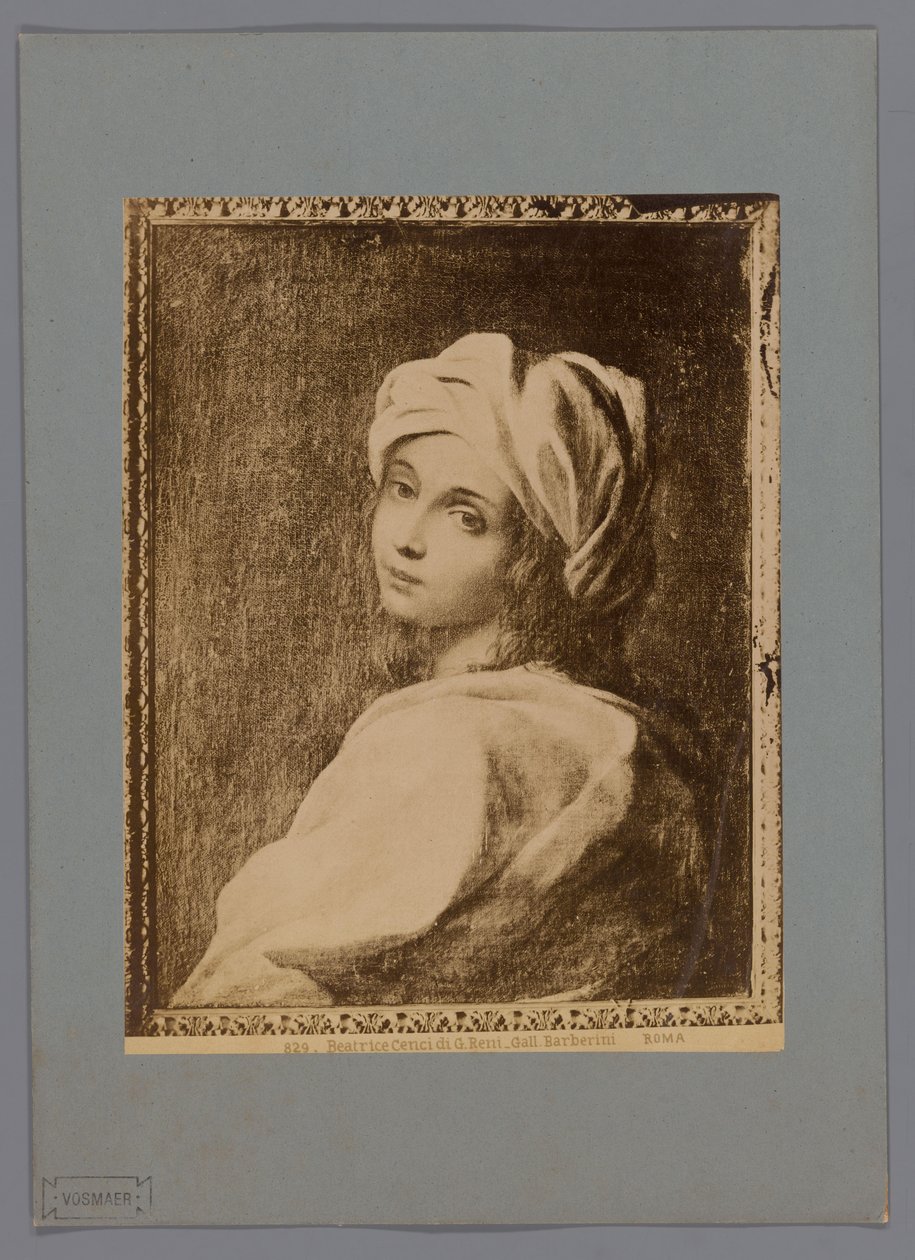 Photoreproduction of a Painted Portrait of Beatrice Cenci by Guido Reni, in the Galleria Barberini in Rome by Anonymous