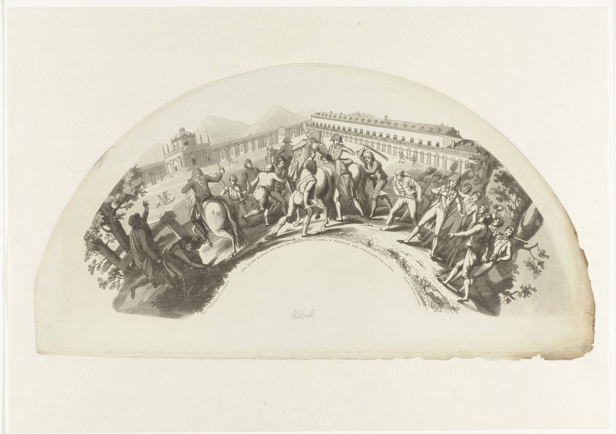 Capture of Manuel de Godoy by French Troops in Madrid on March 19, 1808 by Anonymous