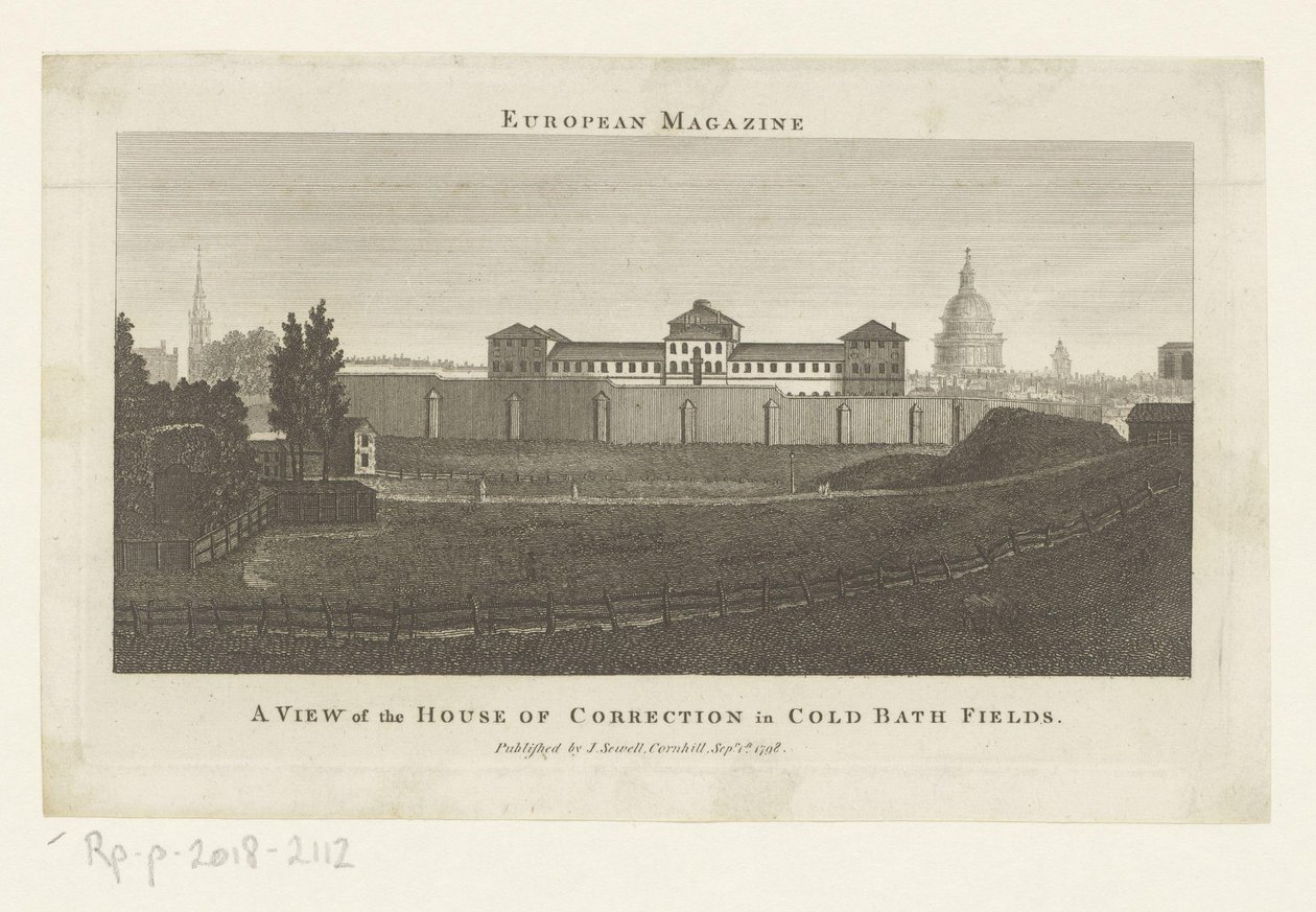 View of the House of Correction in Cold Bath Fields by Anonymous