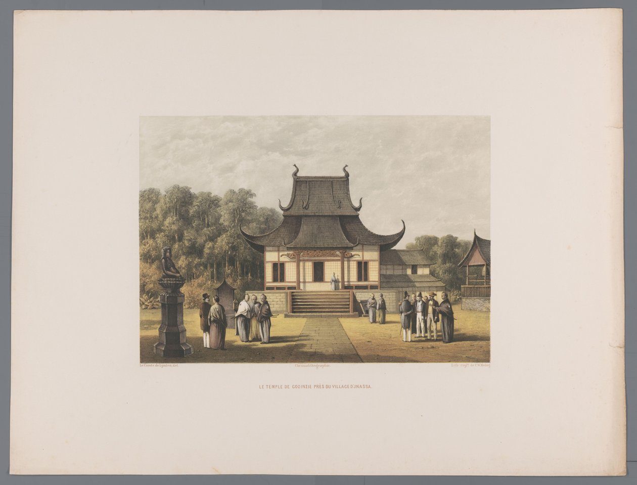 View of the Gozinzie Temple near the Village of D
