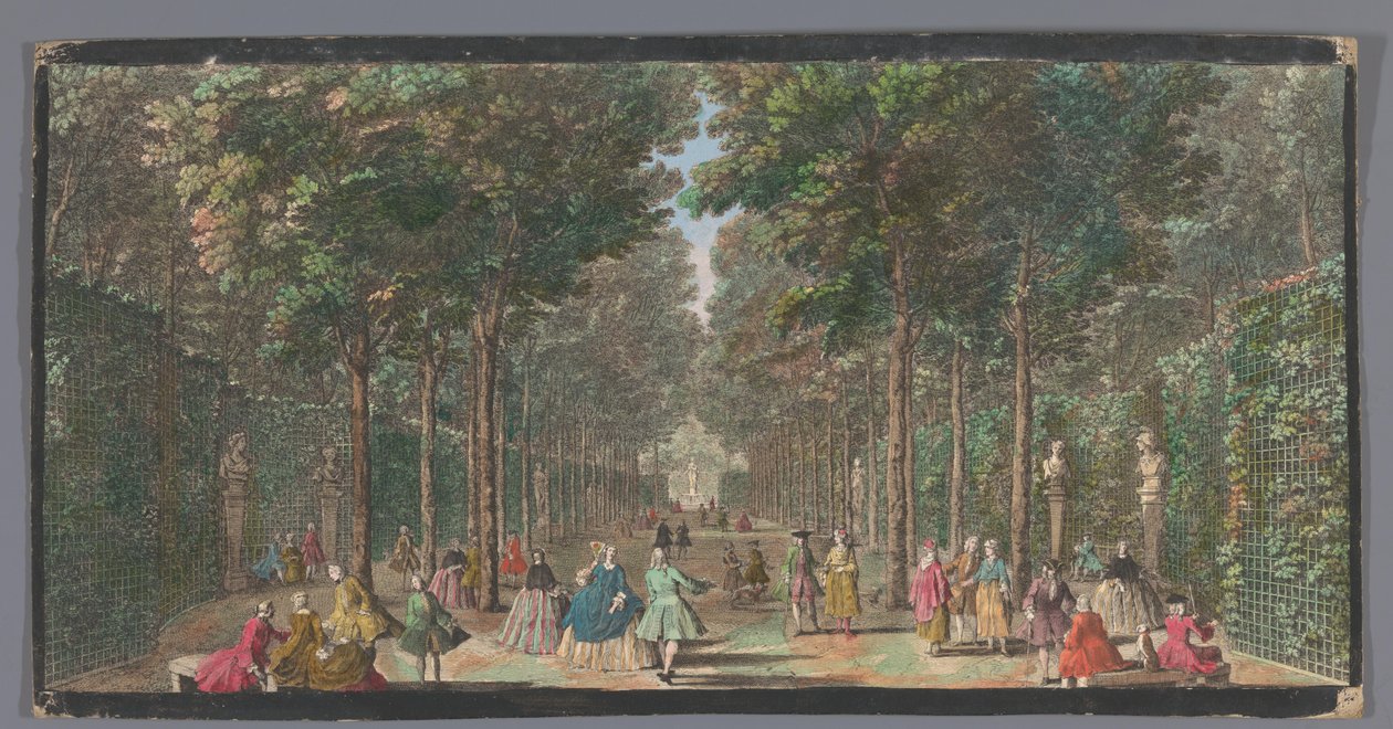 View of the Salle des Marronniers in the Garden of Versailles by Anonymous