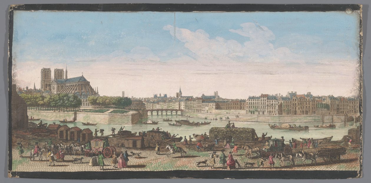 View of the City of Paris Seen from the Quai de Miramion by Anonymous