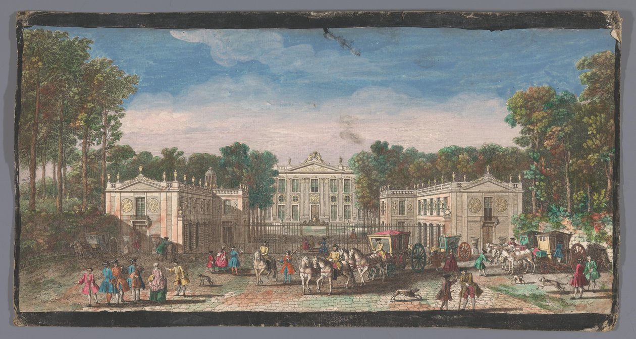 View of the Front of the Château de Marly by Anonymous