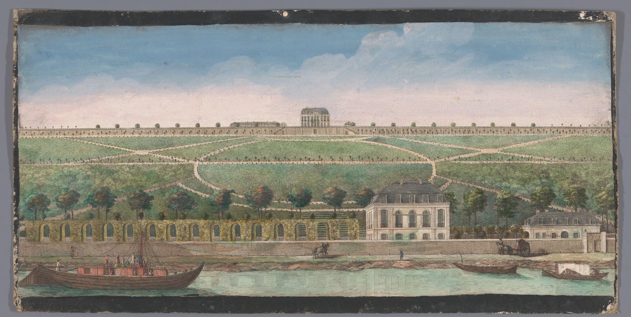 View of the Chateau de Belle-Vue in Meudon by Anonymous