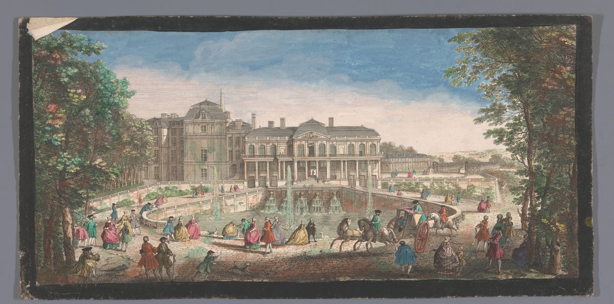 View of the Château de Saint-Cloud Seen from the Chemin de Versailles by Anonymous